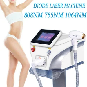 2022 hot 755 808 1064nm three Wavelengths diode laser hair removal laser Cooling Head Painless Epila