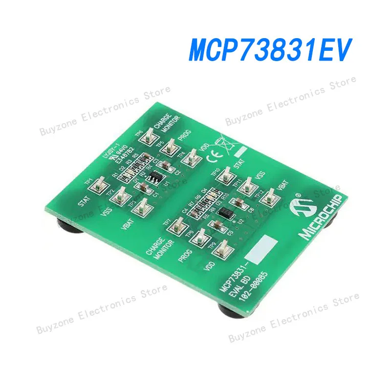 

MCP73831EV оценочный комплект, MCP73831 500mA линейный контроллер управления зарядкой, напряжение зарядки 4,2 в