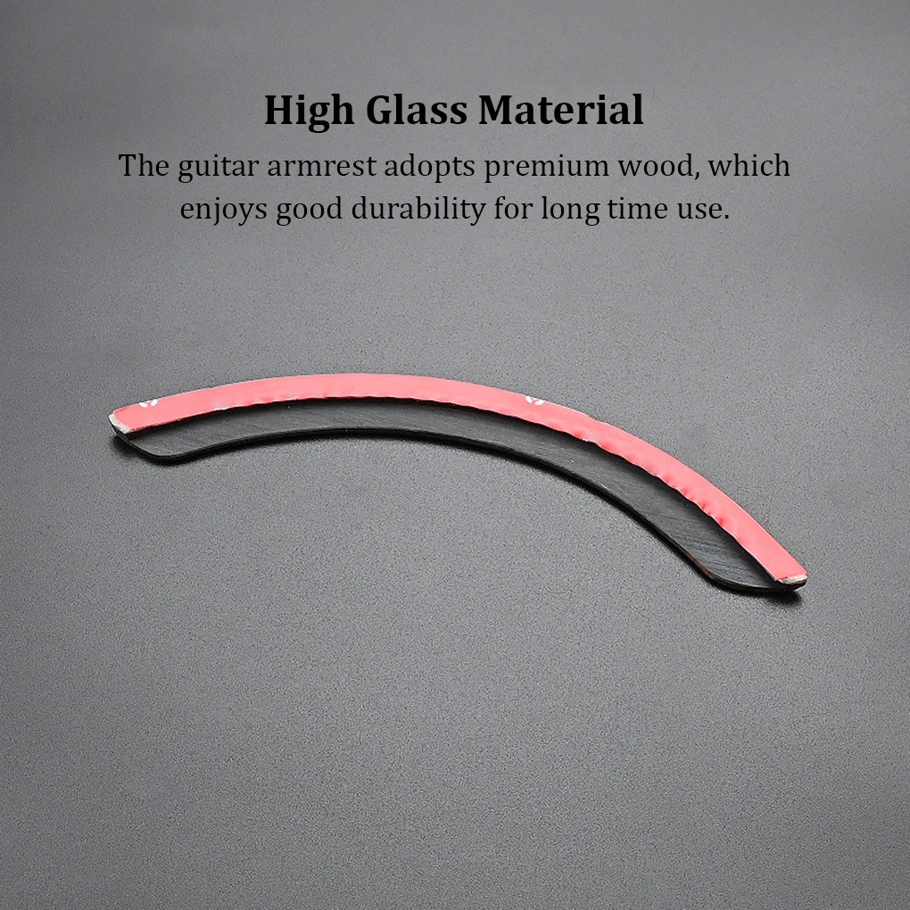 

Черный твердый гитарный подлокотник для акустических ремонтных деталей пластина для рукоделия хорошая Вибрация для рук для 39-41 дюймов инструмент подлокотник