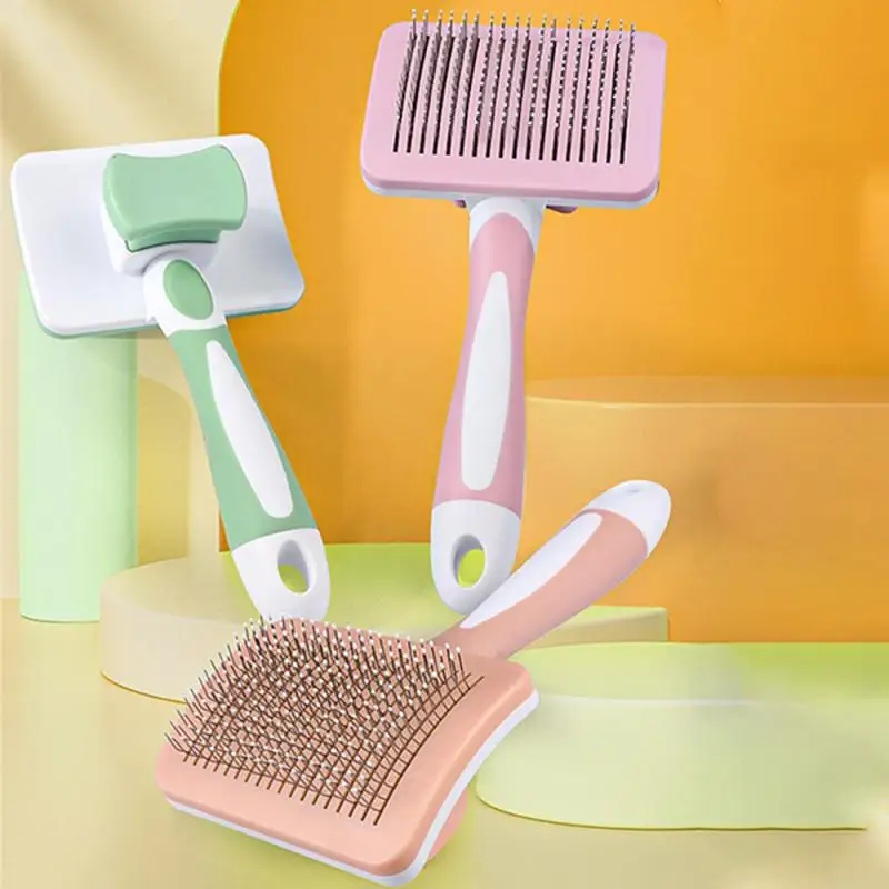 

1 Pc Pet Hair Shedding Comb Dog Cat Brush Grooming Long Hair Indoor Cats Brush Hair Remover Cleaning Beauty Slicker Pet Supplies