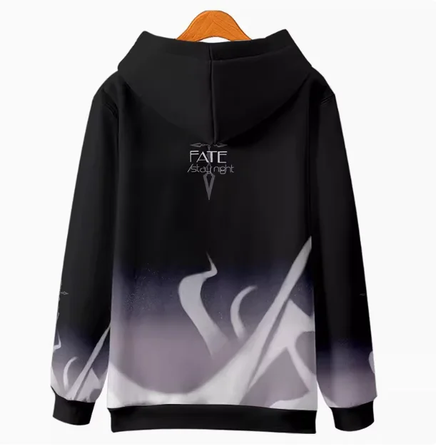 Толстовка с капюшоном и надписью Fate/stay night для мужчин женщин