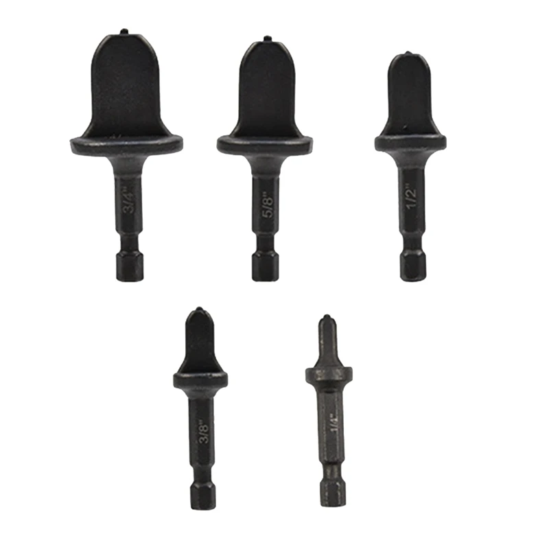 

5Pcs Flaring Tool Copper Pipe Air Conditioner Hex Handle Tube Expander Electric Flaring Tool Copper Pipe Swaging Drill Bit Set