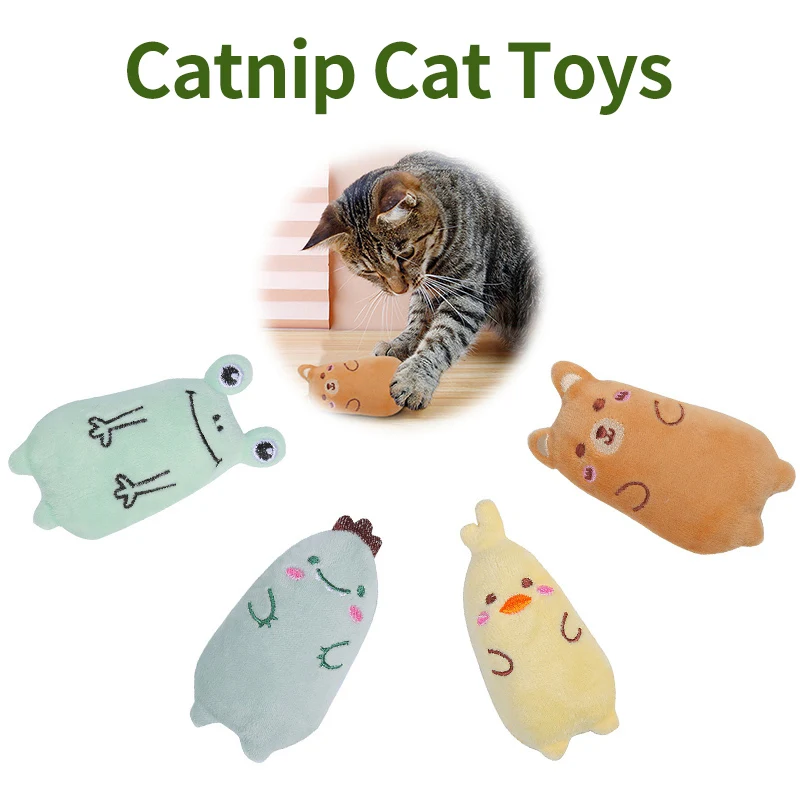 

Cute Cat Toy Funny Chew Bite Resistant Cat Playthings Interactive Kitten Mini Teeth Grinding Thumb Chewing Toy Juguetes De Gatos