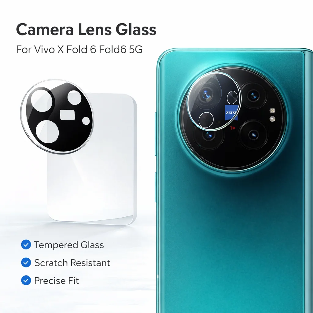 Фото Стекло объектива камеры для Vivo X Fold 6 Fold6 5G с функцией самопозиционирования, высокое качество изображения LS0005 №1