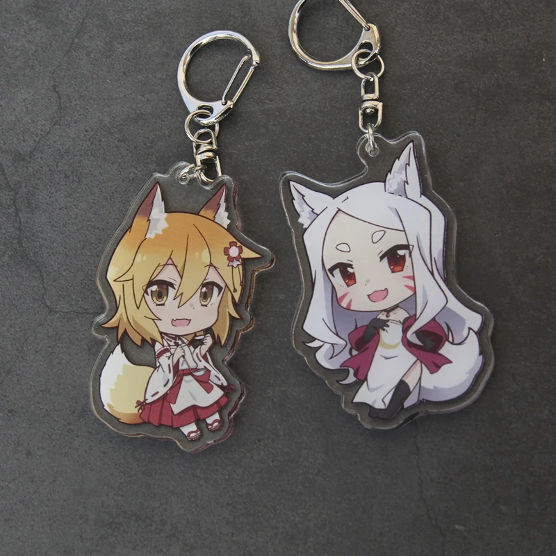 Аниме Полезная лиса Senko-san Sewayaki Kitsune no Senko косплей акриловый брелок подвеска