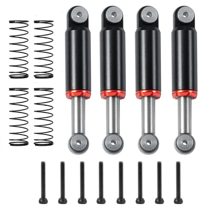

4Pcs Metal Shock Absorber Damper for Axial SCX24 AXI90081 AXI00001 AXI00002 1/24 RC Crawler Car Upgrade Parts
