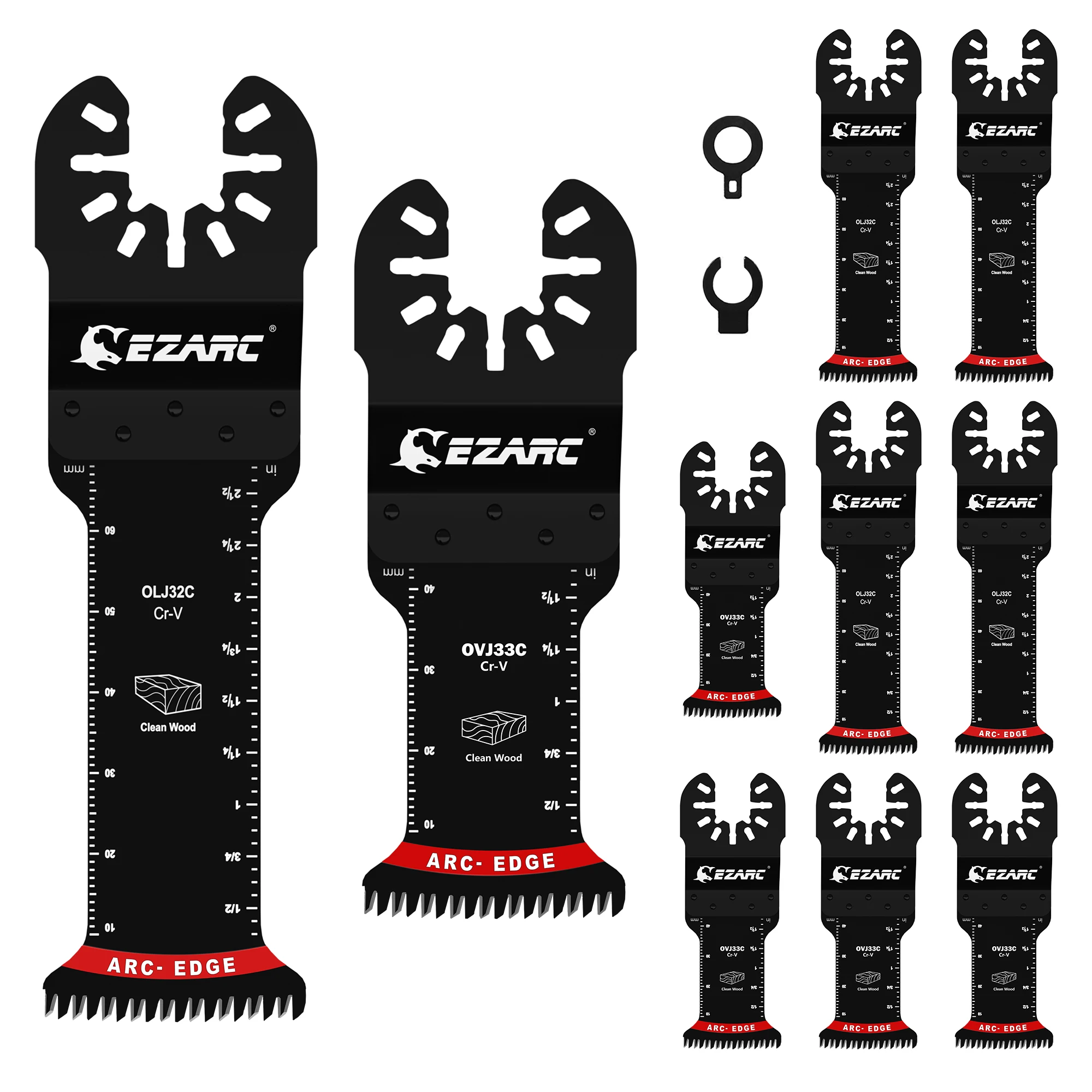 

EZARC японские зубчатые осциллирующие пилы, изогнутая кромка для дерева и пластика
