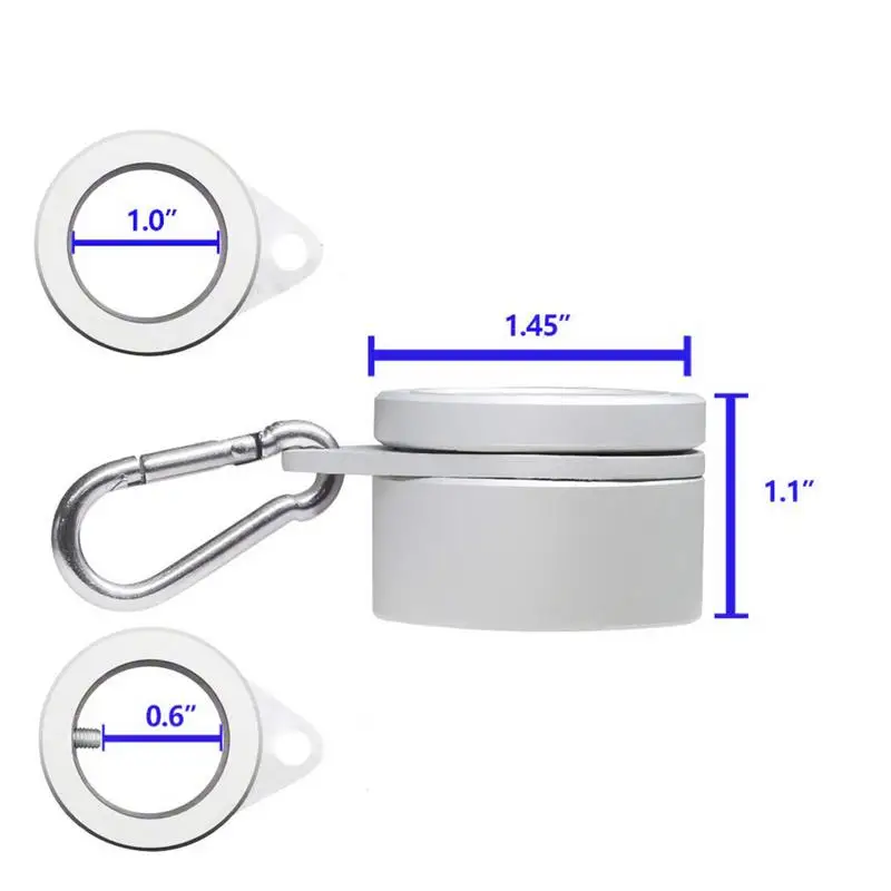 

2pcs Aluminum Flagpole Mounting Rings Fixed HookAnti Wrap 360 Degree Rotatable Ring With Carabiners For 08 To 126inch Flagpole