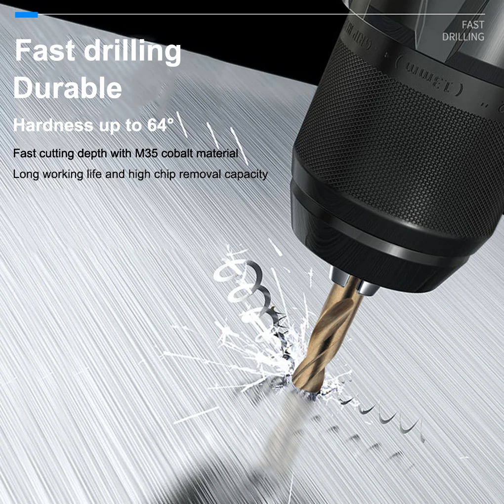 

Pack of 16 Double Ended Twist Drill Bits Drilling Spiral Torsion Hole Puncher DIY Punching Low-resistance Hand Tools