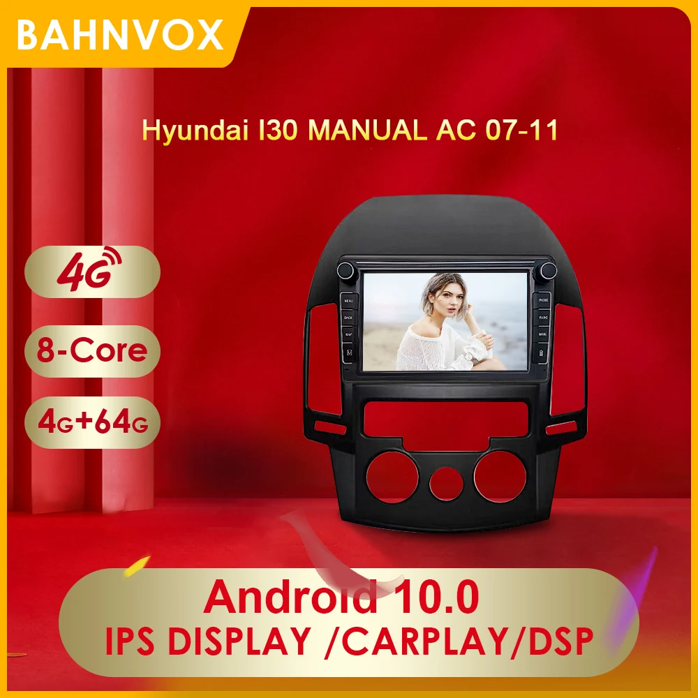 

Автомагнитола 2 Din, Android 10,0, мультимедийный плеер для Hyundai i30, ручной, AC 2007-2011, Carplay, DSP, 4G, IPS, GPS-навигация