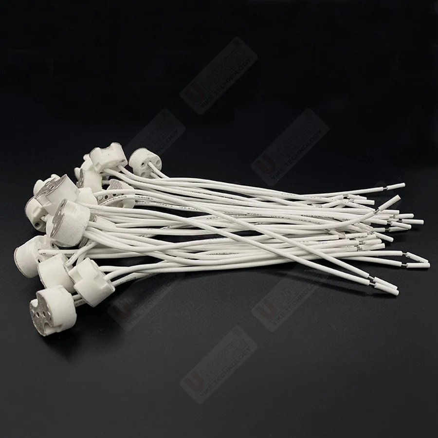 GU10 G5.3 цоколь лампы керамический держатель светильника разъем адаптер провод для