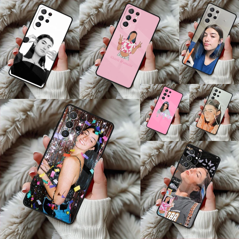 Фото Эстетичный чехол Charli D'amelio для Samsung Galaxy S24 S25 S26 Ultra S22 S23 Plus S21 S20 FE Note10, TPU-накладка №1