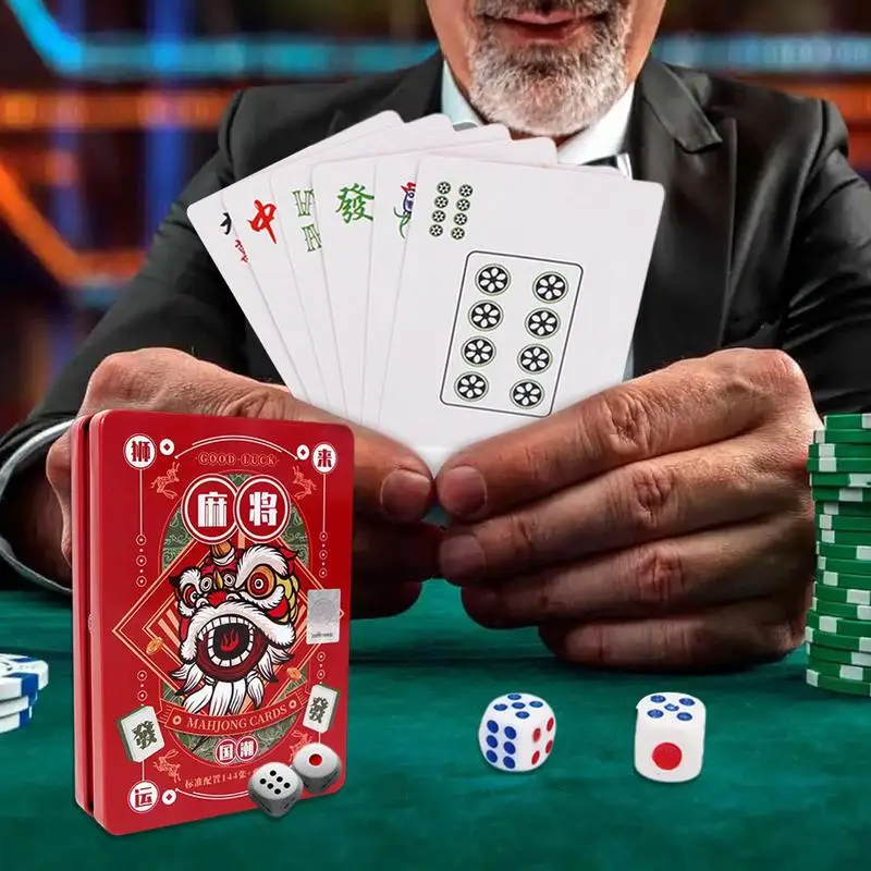 Цифровая карточка Маджонга стандартная игра маджонг Большая Печатная матовая