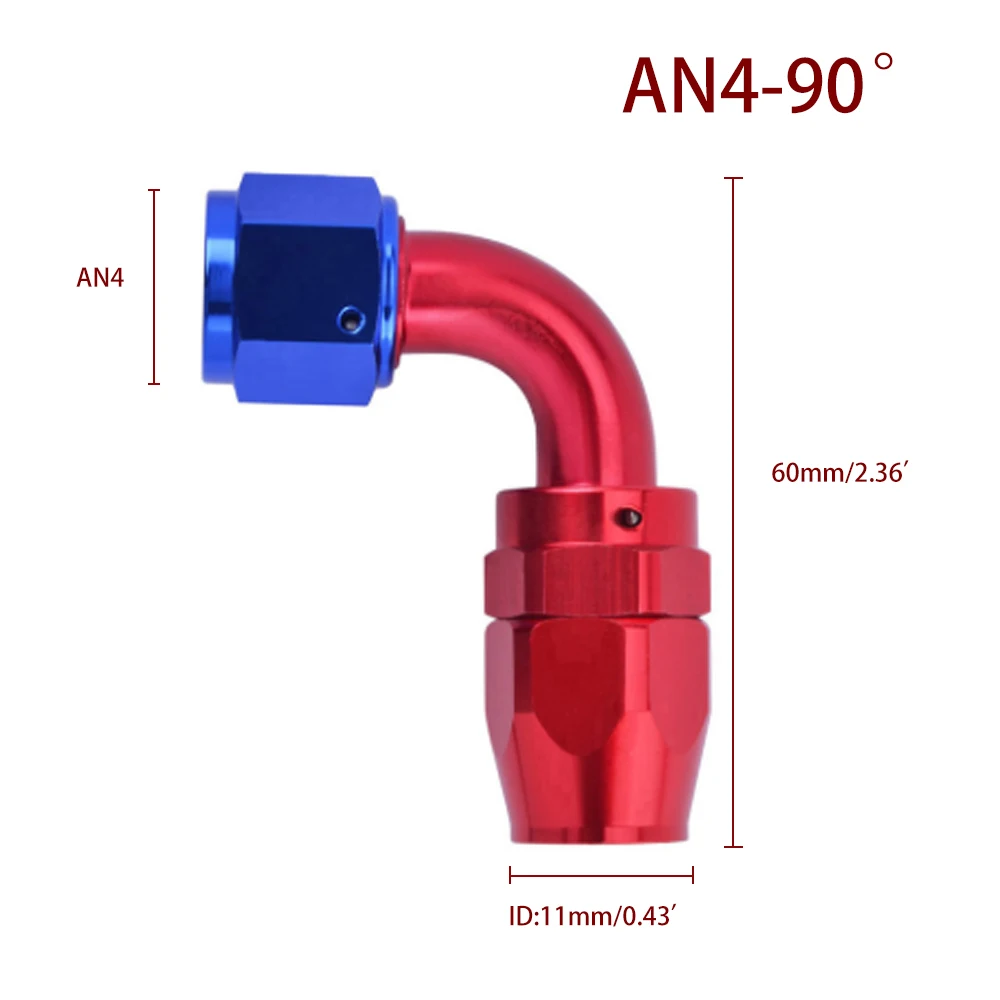

Алюминиевые фитинги, адаптер для топлива, внешний диаметр шланга 0/45/90/180 градусов, AN4/6/8/10/12, топливный/поворотный шланг