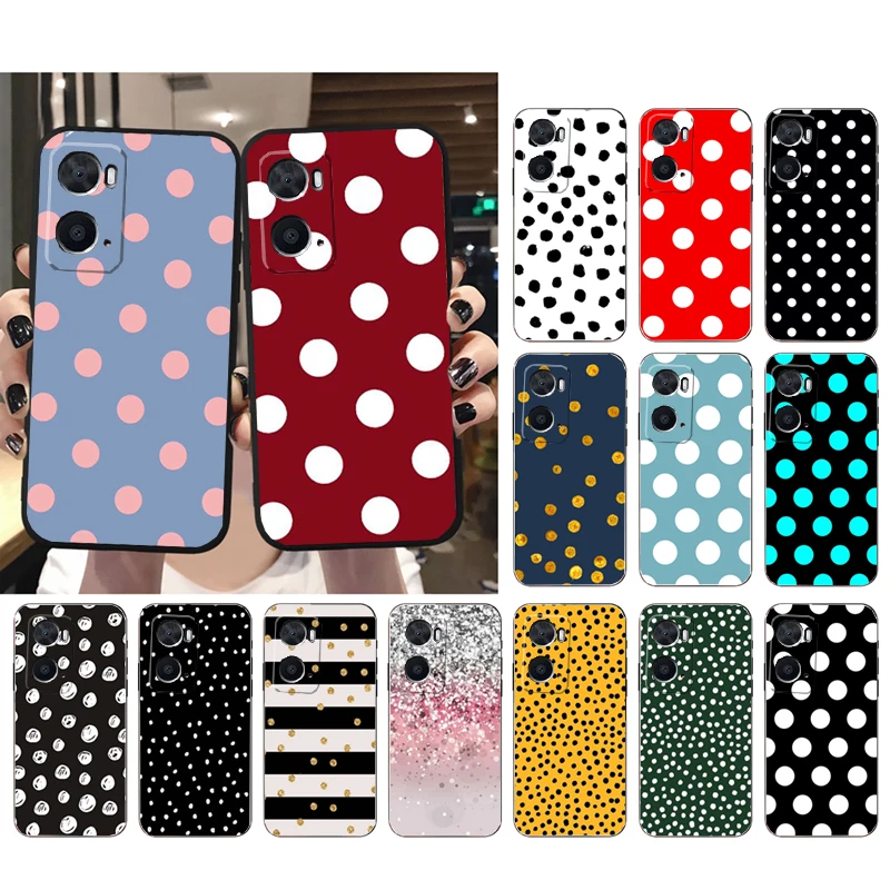 

Polka dot Phone Case for OPPO A96 A91 A54 A74 A94 A53S A15 A16 A17 Reno 2 2Z Reno 6 7 8 Case