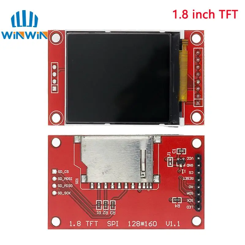 TFT-дисплей 0 96/1 3/1 44/1 77/1 8/2 4/2 8 дюймов IPS 7P SPI HD 65K TFT полноцветный ЖК-модуль ST7735 Привод