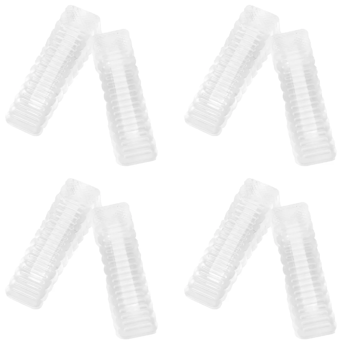 

8 Pcs Silicone Door Stop Car Door Bumper Rubber Door Holder Wedge Shape Door Holder Rubber Door Plug Pvc Door Draft Guard Child