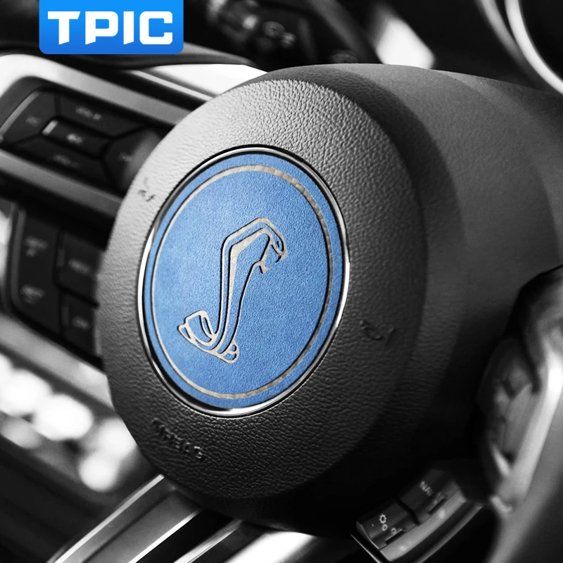 Алькантара TPIC для Ford Mustang 2015-2020 внутренняя панель рулевого колеса отделка