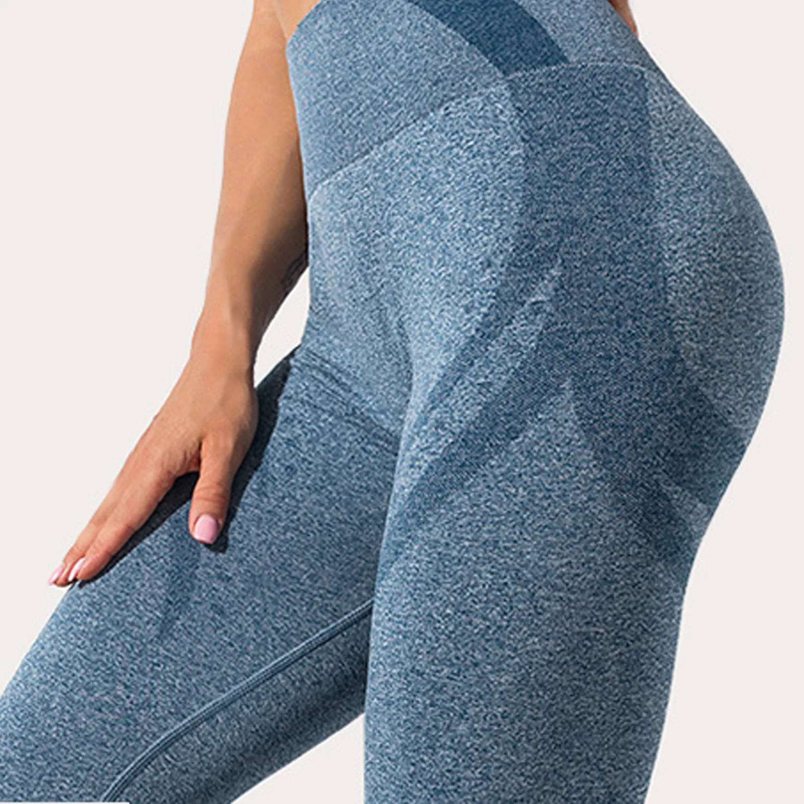 Бесшовные женские леггинсы с завышенной талией и невидимой облегающие брюки