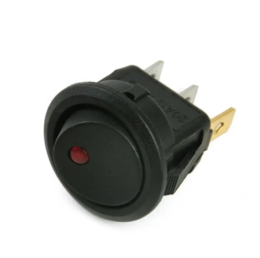 

Пластиковый кулисный переключатель KCD1 10A 12V 220V со светодиодом