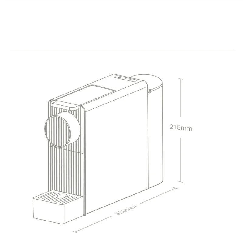 Капсульная кофемашина автоматическая компактная офисная кофеварка для эспрессо