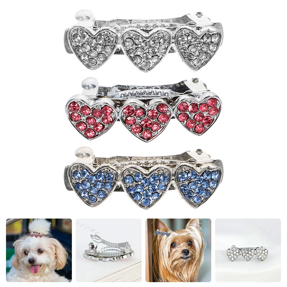 

Dog Hair Puppy Clips Dogs Pet Tiara Barrettes Clip Accessories Barrette Cat Grooming Bows Hairpins Headdress Pin Hairclips Snap