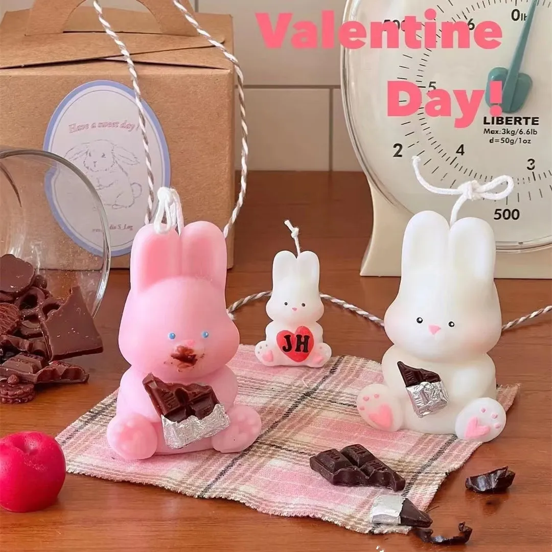 Aflorecer пасхальный кролик силиконовая форма для мыла искусственная в форме