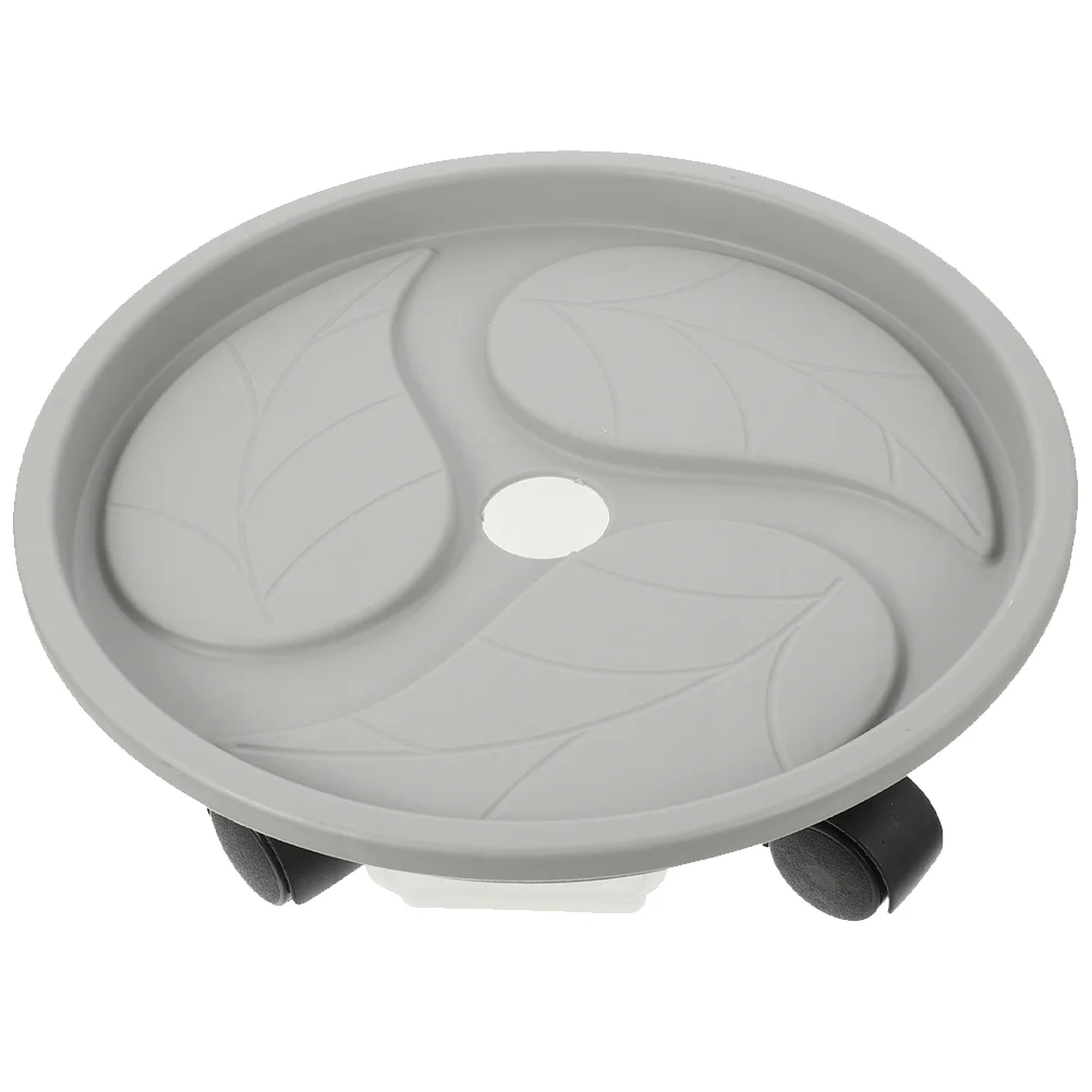 

Flower Pot Tray Pots Potted Plastic Car Planter Trays Wheels Mover Outdoor Stand Dolly