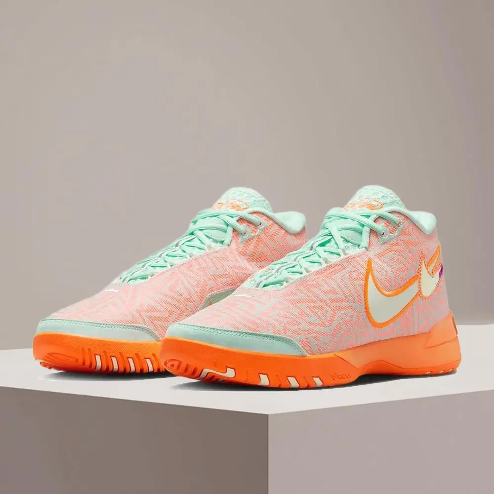 Фото Мужские баскетбольные кроссовки Nike LEBRON: удобные, нескользящие, прочные, для тренировок, стильные, универсальные, с амортизацией, модель HF0711-301 №1