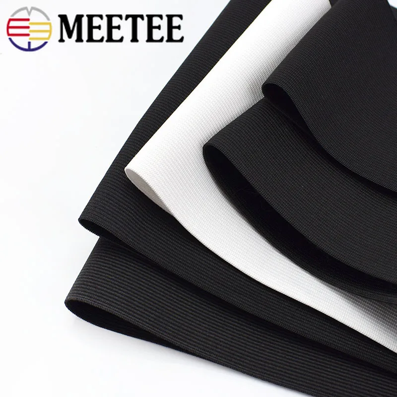 Купи Meetee 1/2M 7-30cm Black White Crochet Belt Elastic Bands for Maternal Abdomen Wrist Waist Spring Strap Tape Sewing Rubber Band за 275 рублей в магазине AliExpress