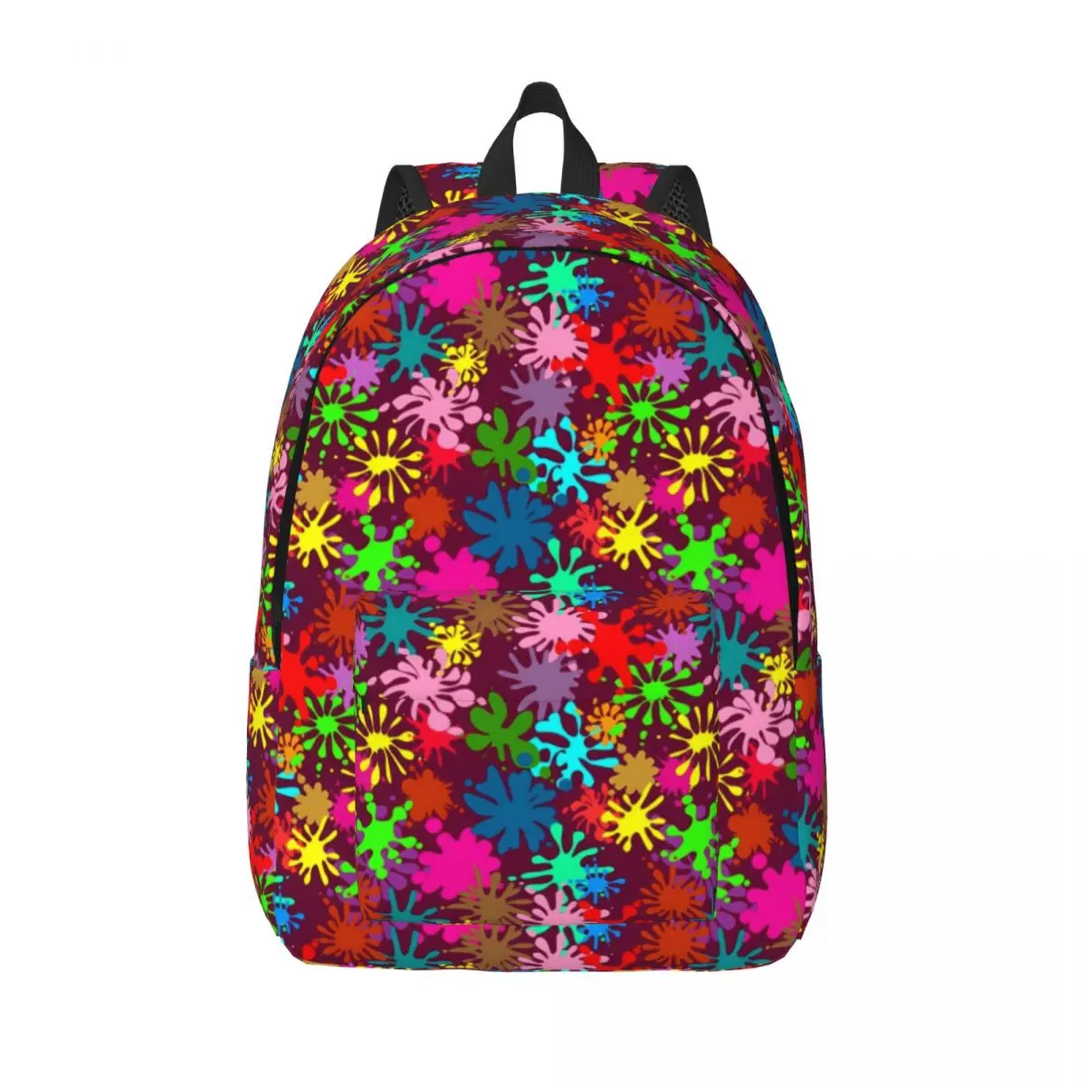 

Cute Paint Splatter Backpack Colorful Print Camping Backpacks Teen High Quality Lightweight School Bags Kawaii Rucksack