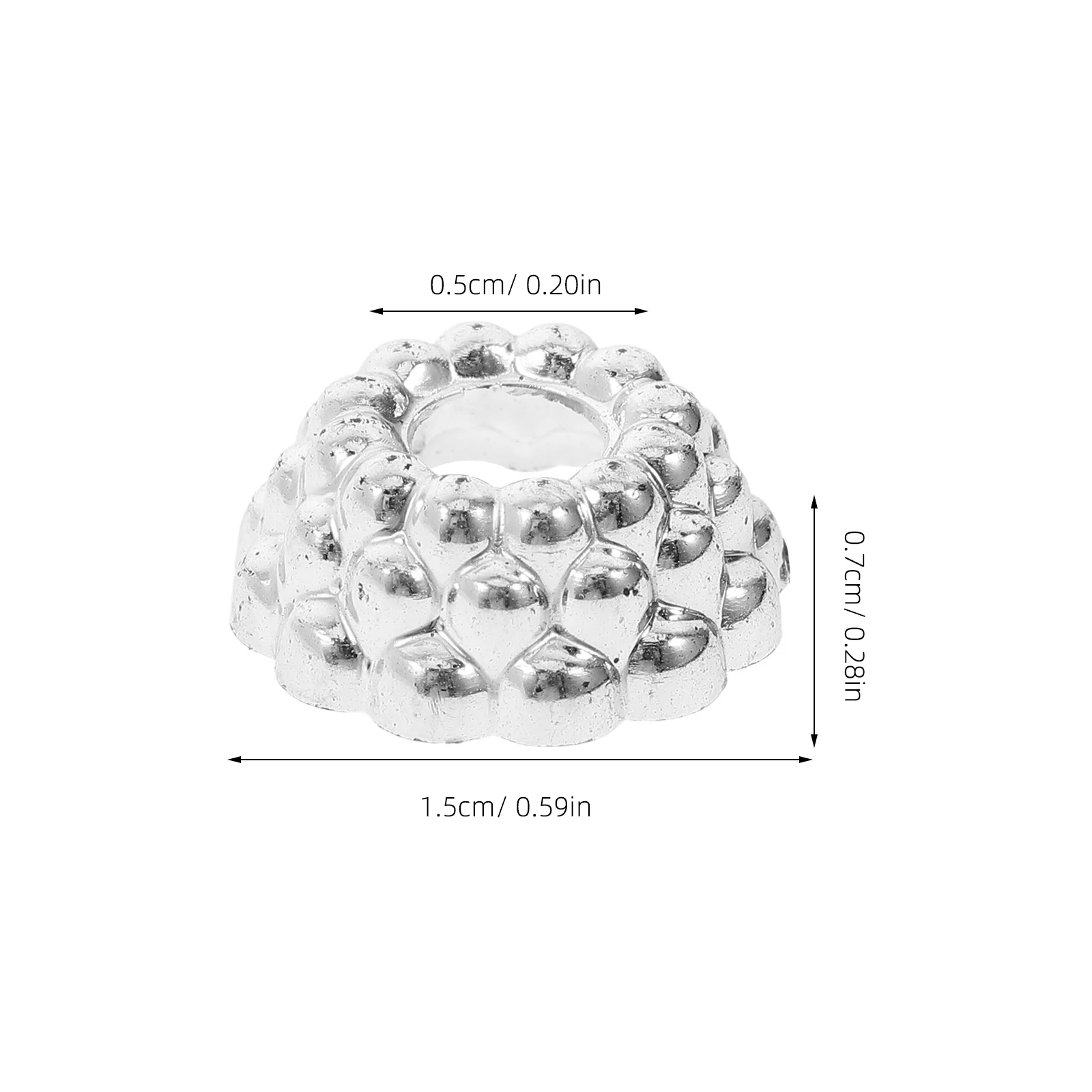 

Серебристые колпачки для рождественских шаров