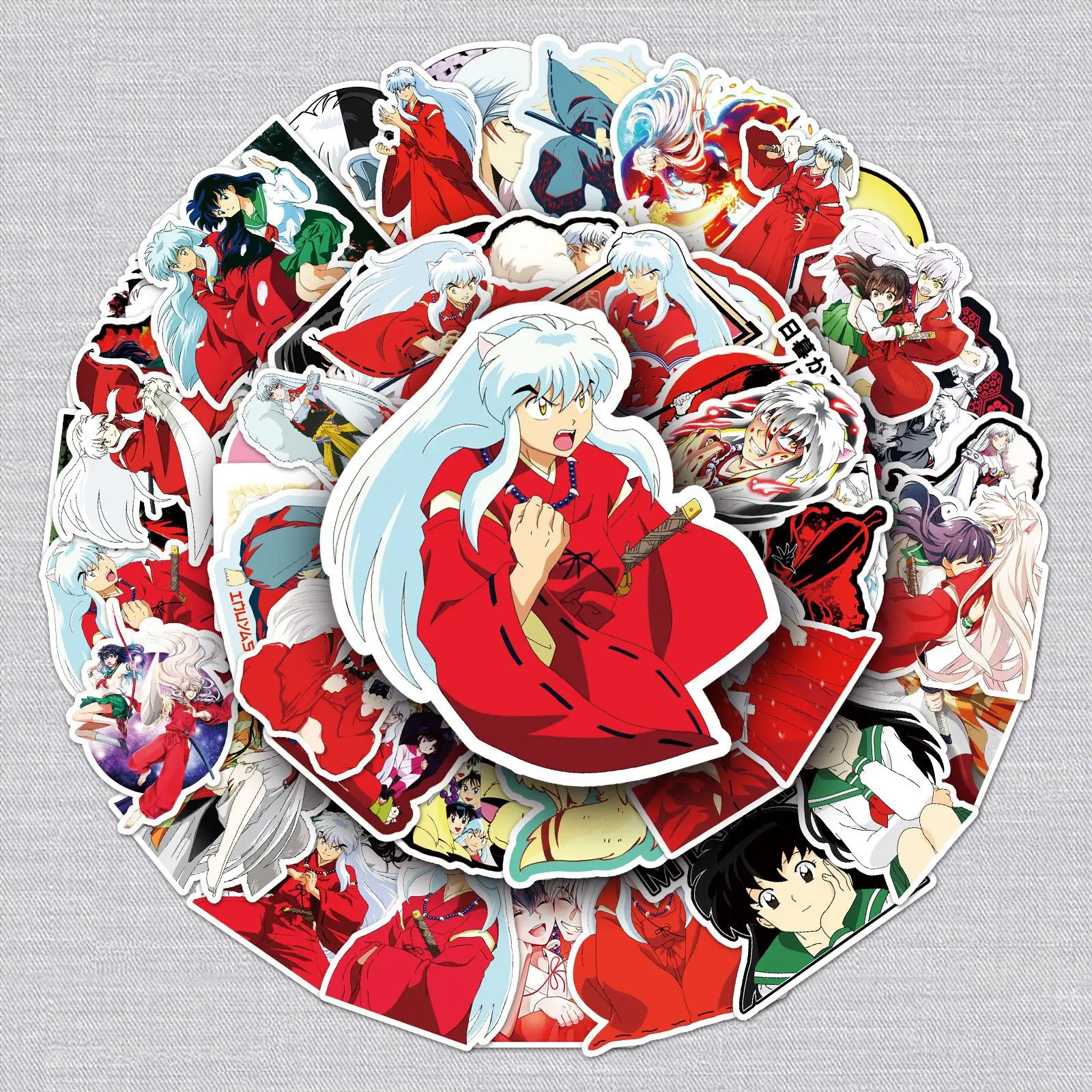 

10/30/50PCS Anime Dog Inuyasha Personalized Graffiti Waterproof Stationery Stickers Suitcase Notebook Skateboard Helmet Decal