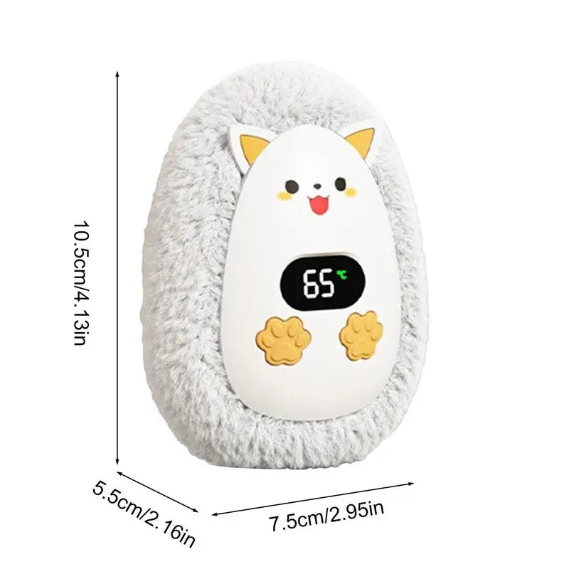 Милый обогреватель для рук Карманный USB-обогреватель с цифровым дисплеем зимний