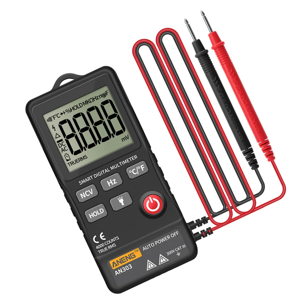 

Plastic Multimeter Intelligent Digital Multimeter Current Tester (Battery)