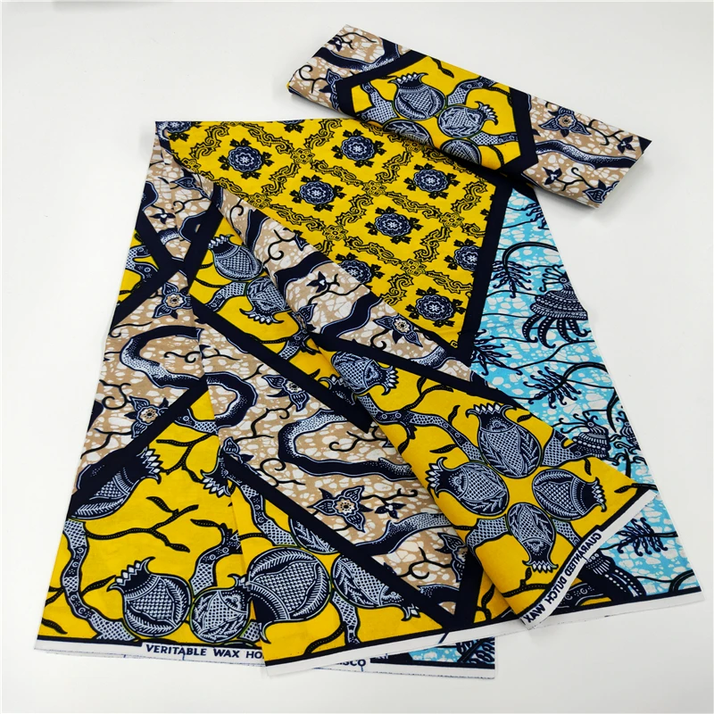 

6yards new African wax 2023 new dress sewing lace fabric