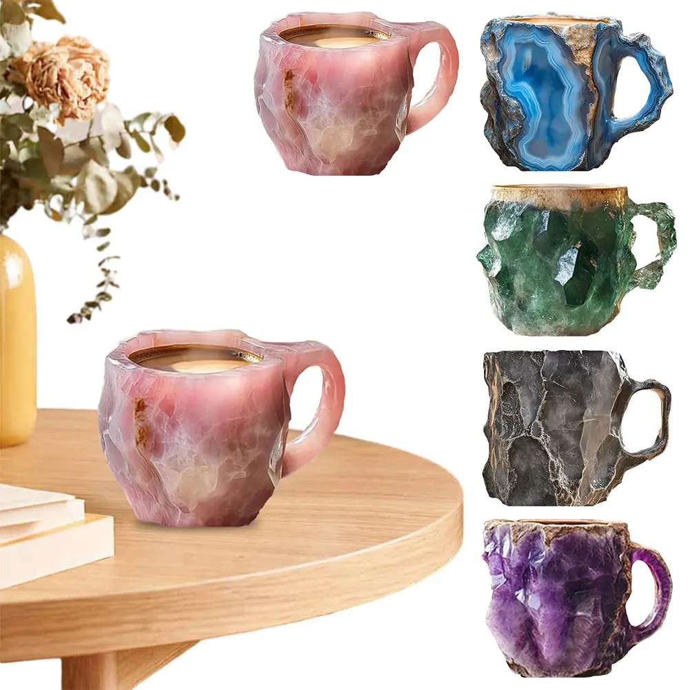 Кофейная чашка с имитацией минерального кристалла чайная элегантные кофейные