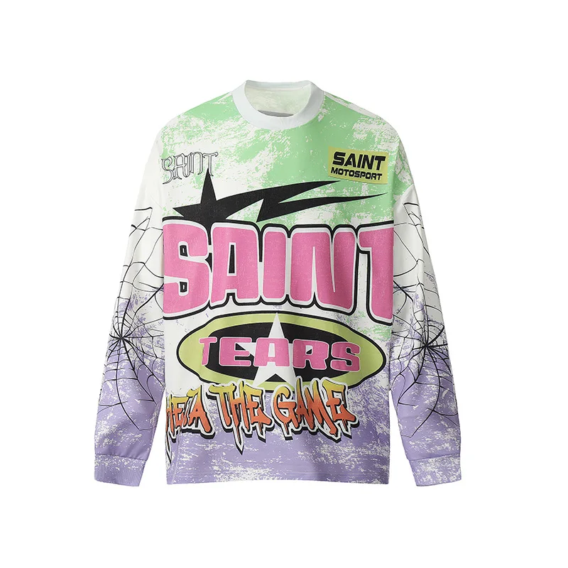 Новые мужские и женские футболки Chaopai Saint лучшее качество повседневные парные