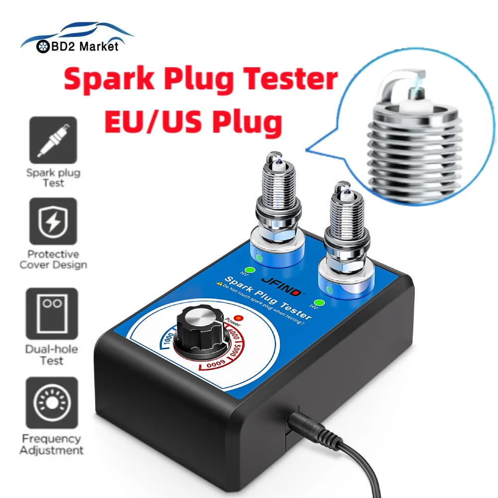 Тестер автомобильной свечи зажигания Jfind JF109 с двойным отверстием 13 мм 110 В 220 до 12
