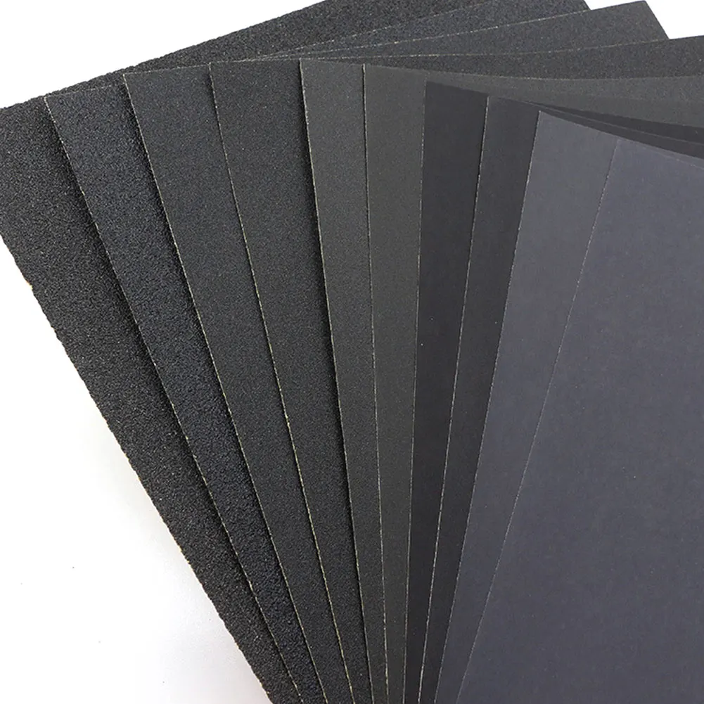 

100pcs Polishing Wet And Dry Wood Sheets Grinding Sand Paper Art Crafts Abrasive Tool Assortment Waterproof Mixed Grits