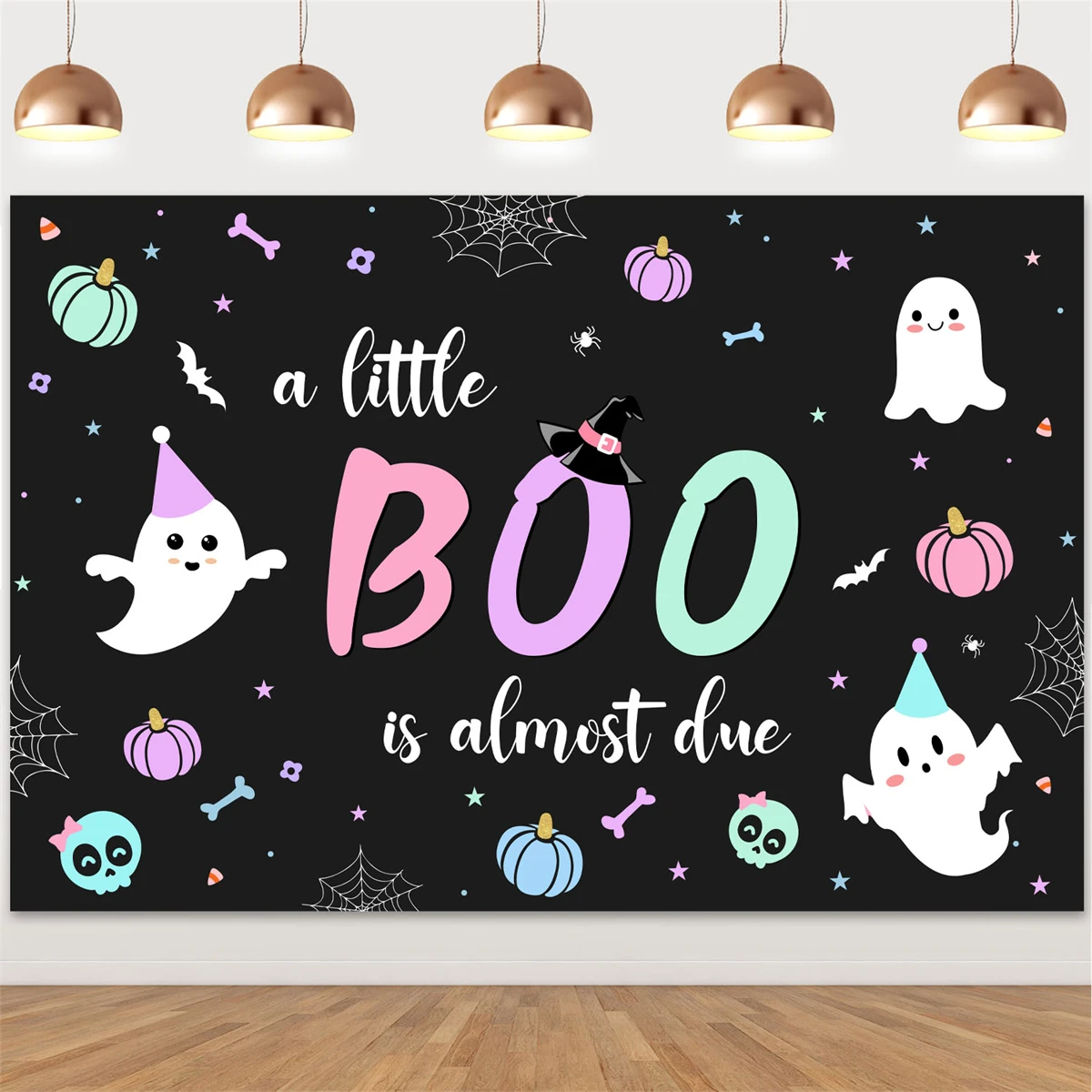 1 шт. пастельные украшения для Хэллоуина детский душ немного Boo это почти из-за