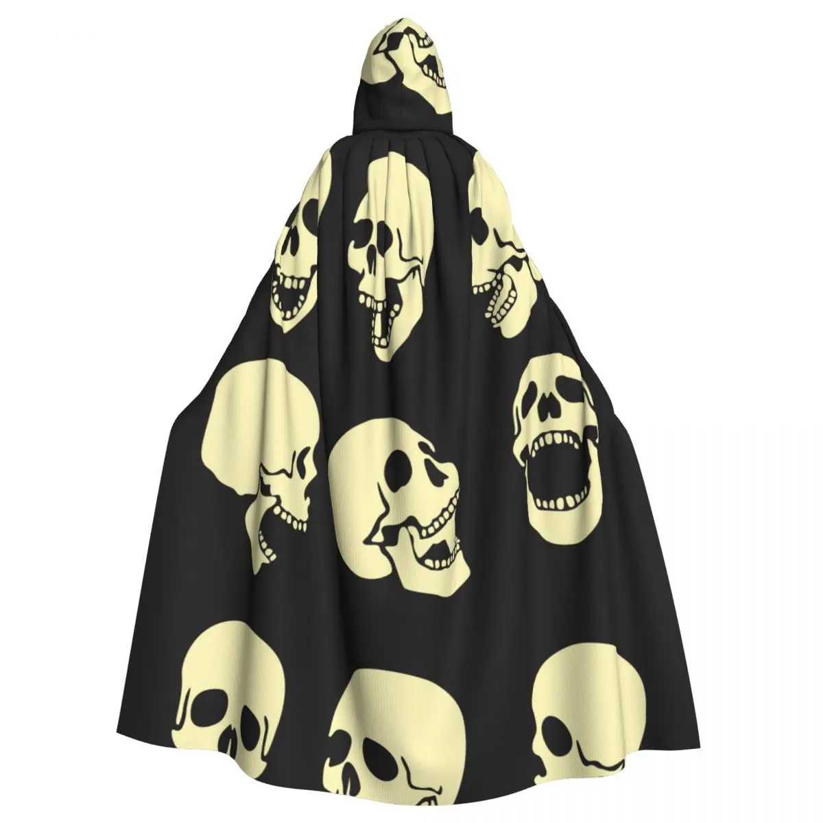

Накидка унисекс из полиэстера с капюшоном и черепами