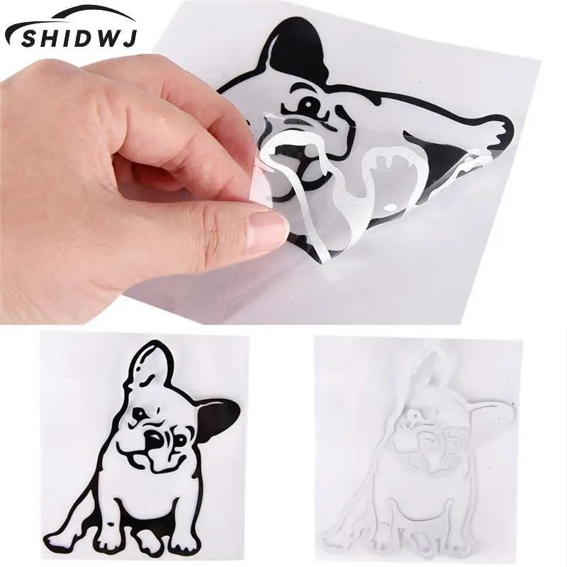 Bulldog Dog Car Sticker PET Car sticker and Decals Weatherproof Auto Styling Cartoon Car Stickers Car-styling 12cm*13cm