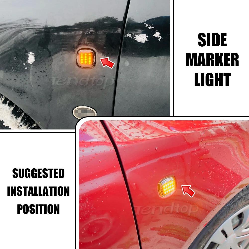 Светодиодный последовательный мигающий светильник боковой габаритный фонарь