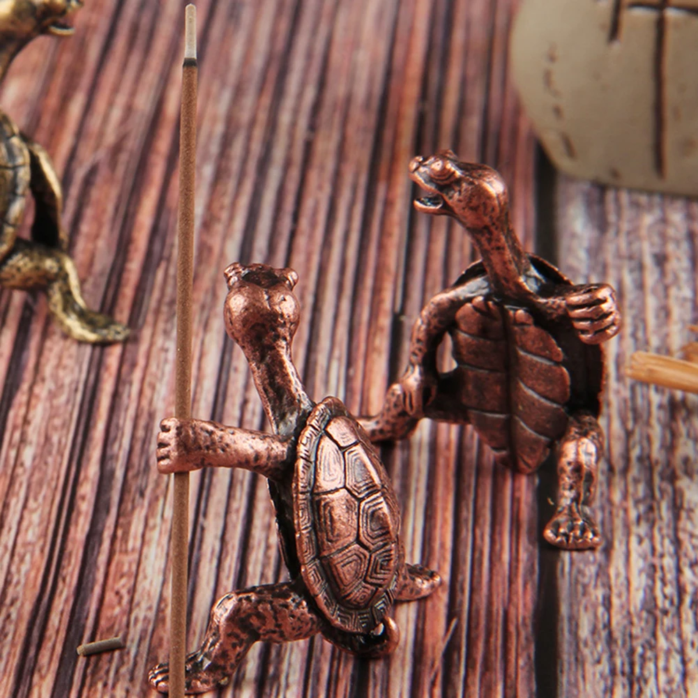 

Home Decor Turtle Ornaments Sitting Room Study 4 * 4cm Turtle Shaped Burner Stand Incense Holder Incense Sticks