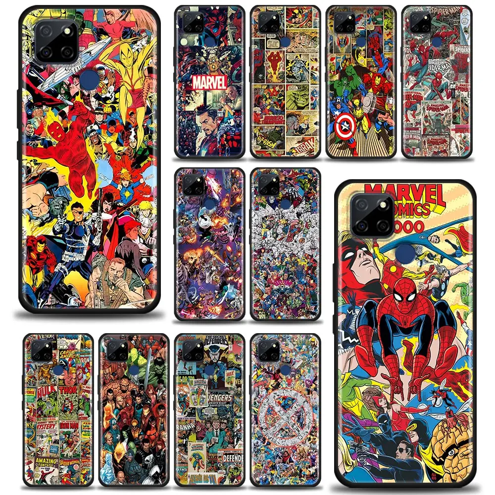 

Comics Marvel Characters Phone Case for Realme C35 C20 C25 C21 C12 C11 C2 Oppo A53 A74 A16 A15 A9 A54 A95 A93 A31 A52 Case