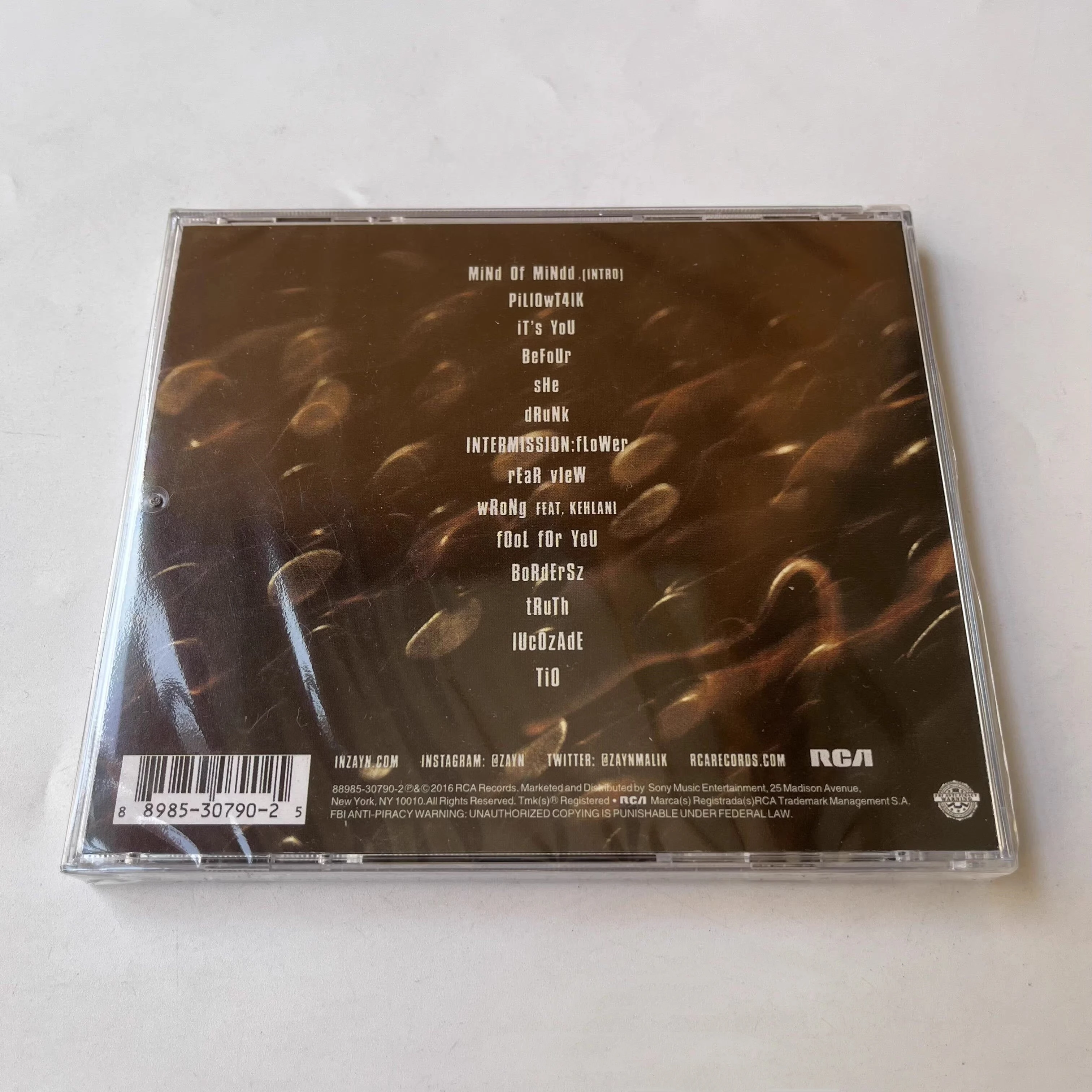 R&ampB One Direction 1D Зейн Малик Музыкальный компакт-диск Mind of Mine Альбом PILLOWTALK