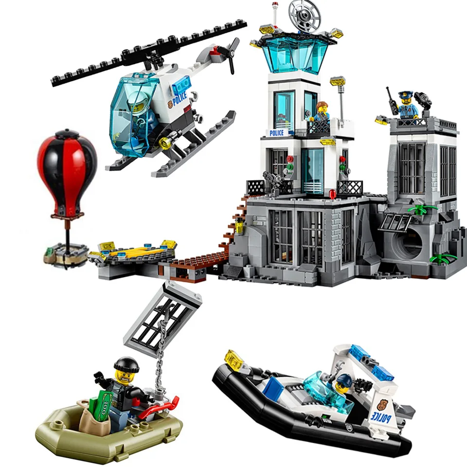 Конструктор Остров тюрьмы серии Городская полиция 846 блоков 60130 шт. |