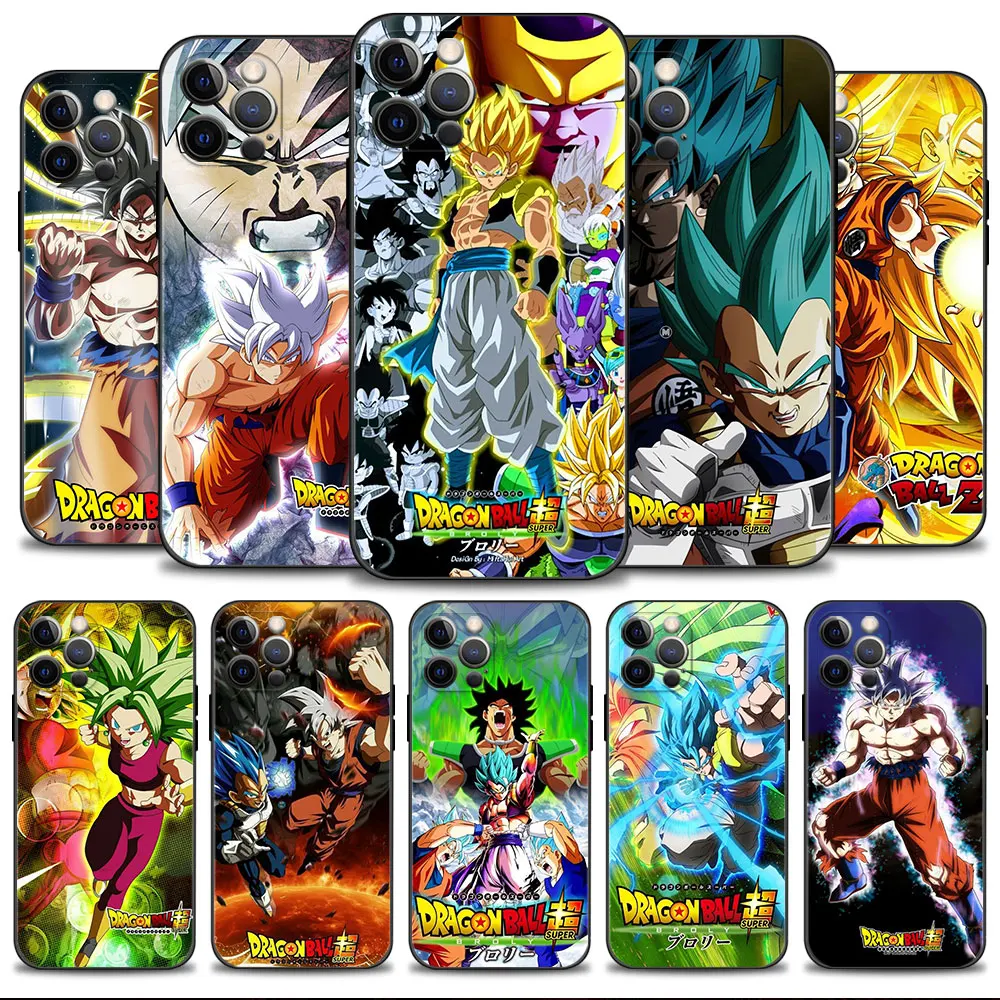 

Soft Silicone Phone Case For iPhone 14 13 12 11 Pro Max 6 6S 7 8 Plus X XS XR 12 13 Mini Shell Cartoon Dragon Ball Goku