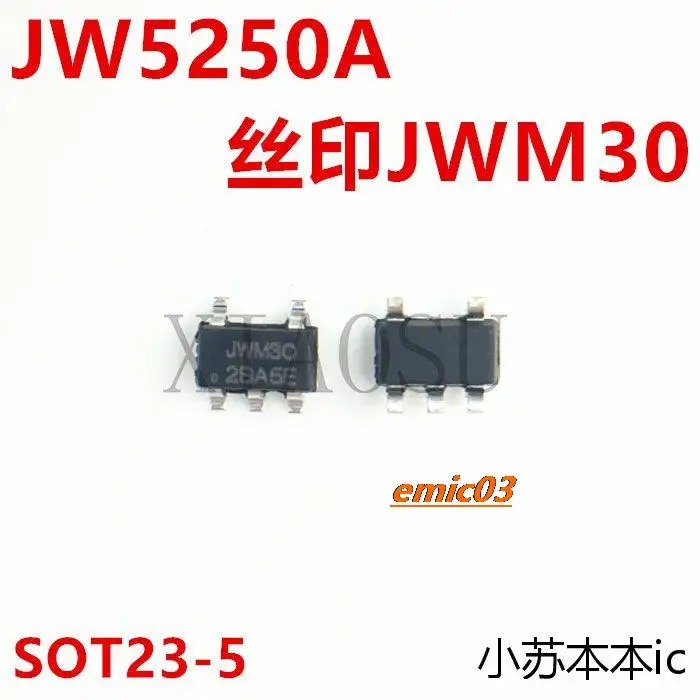 

10pieces JW5250A SOT23-5 JWM30